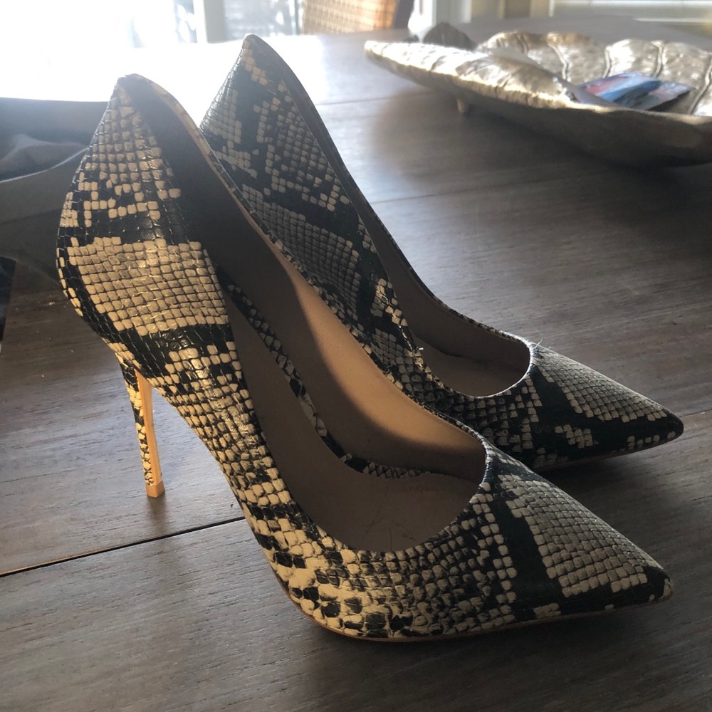 Aldo Snake Print Pumps